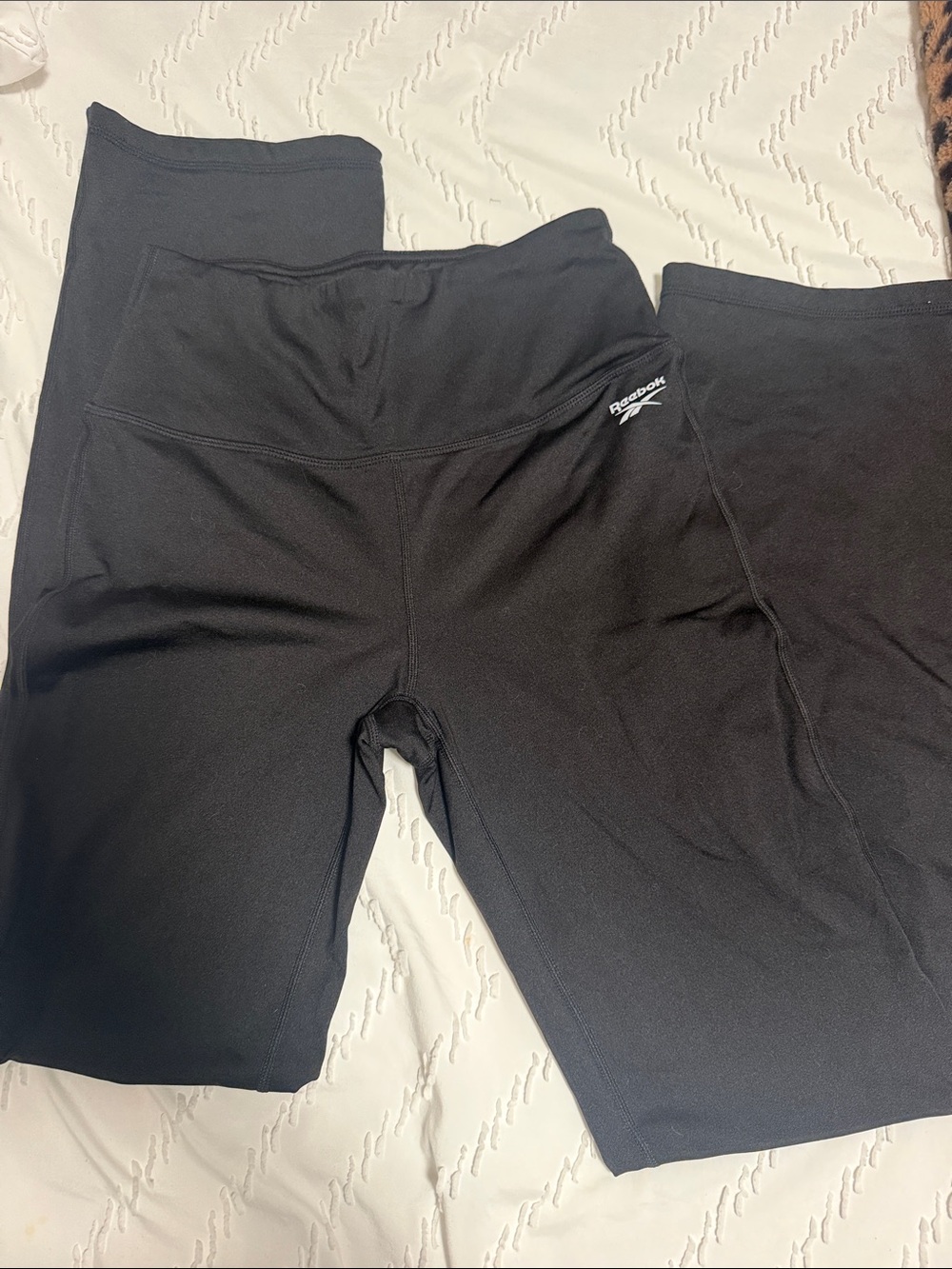 Reebok Woman Black Athletic Leggings Size S